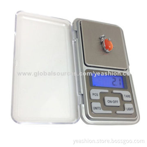 500/300/200/100g silver jewelry scale, auto off/tare function/low battery indication/blue back-light
